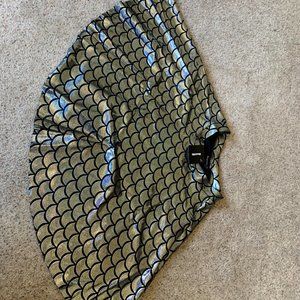 Blackmilk Mermaid Cheerleader Skirt Silver M